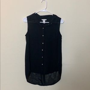 Sheer black women’s tunic